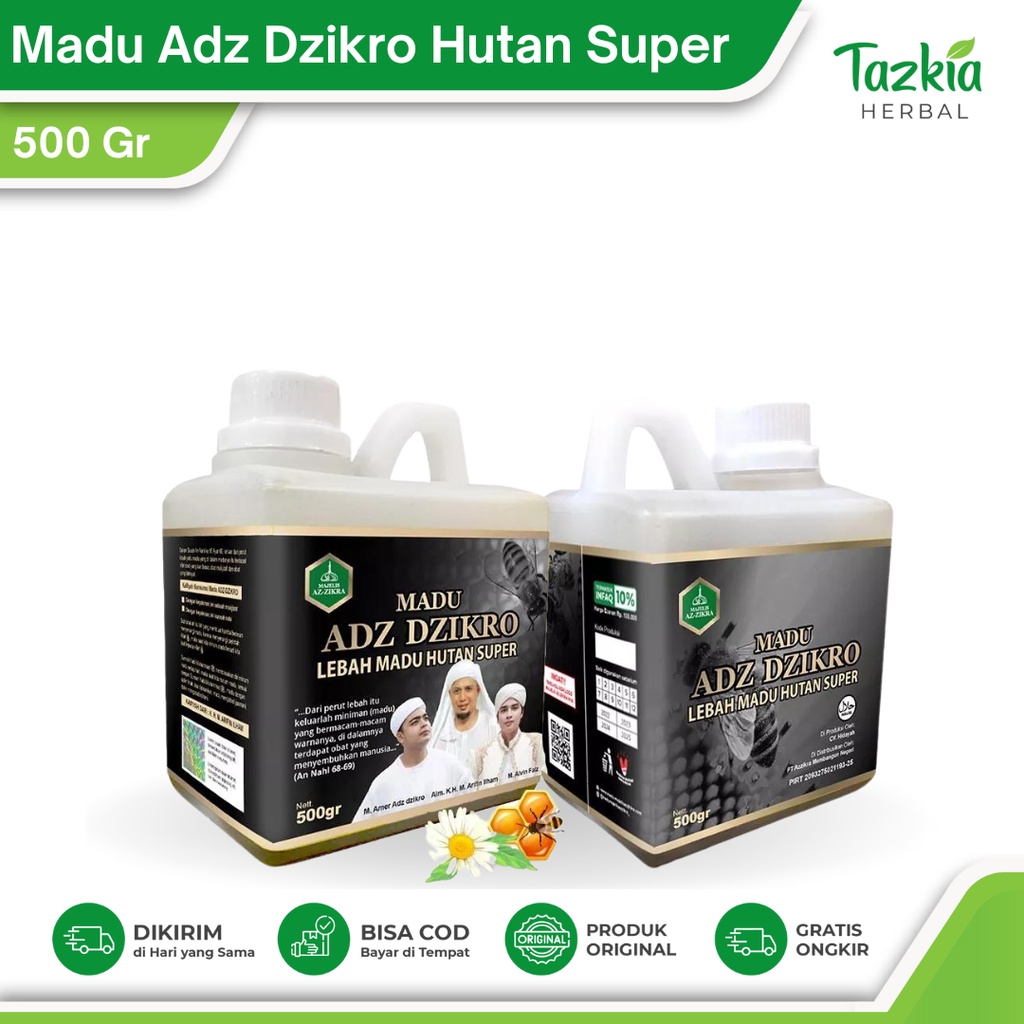 

Madu Adz Dzikro Herbal Super Hutan Super Az Zikra Azzikra Azikra 500gr