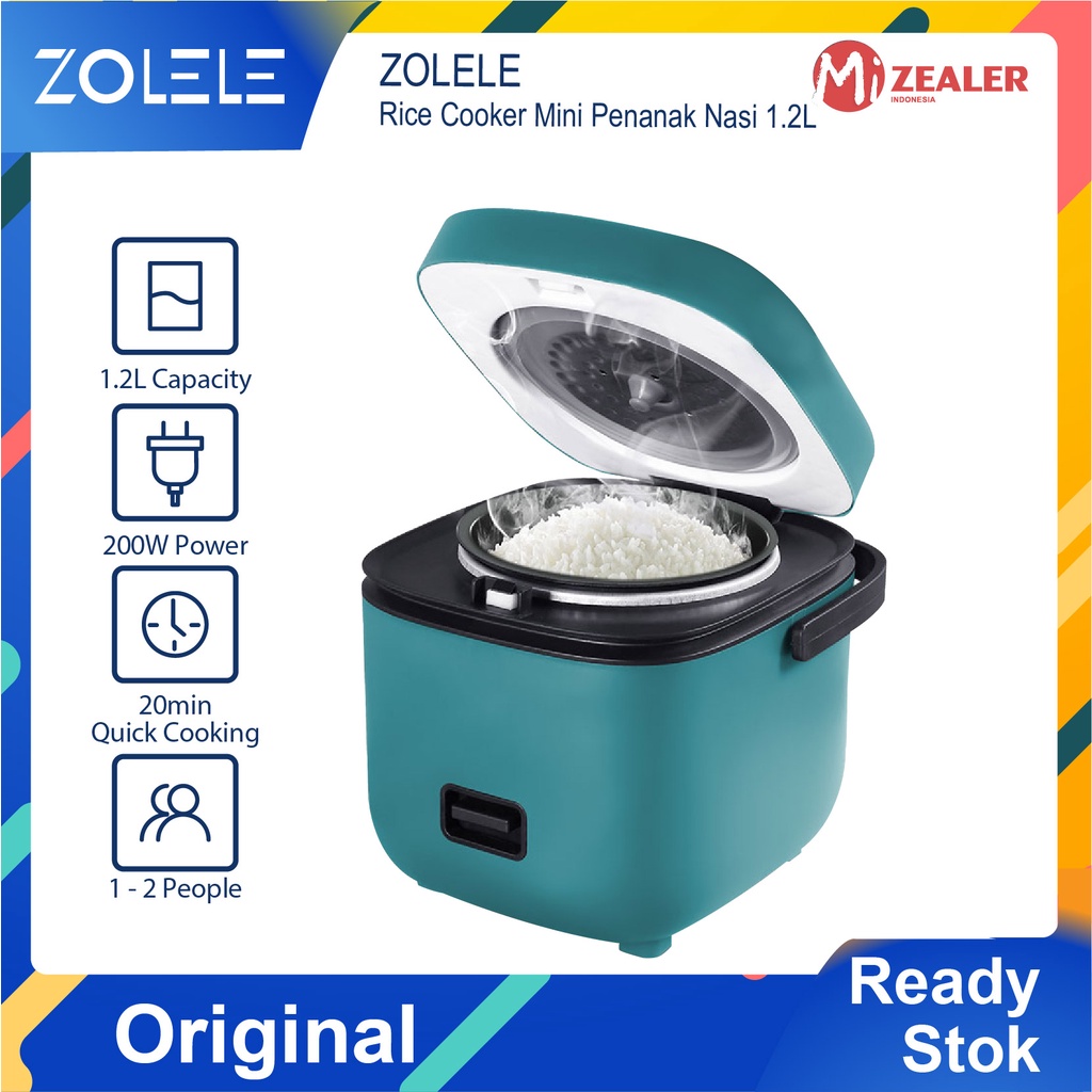 ZOLELE Rice Cooker Mini Penanak Nasi 1.2L Penanak Nasi Penanak Nasi Multi Cooker Kecil Magic Com