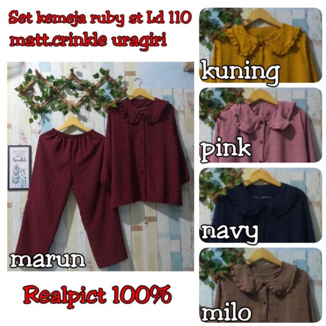 Setelan Crincle Uragiri Rubiah