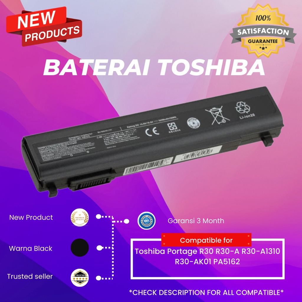 Baterai Laptop Toshiba Portege R30 R30-A PA5162 OEM
