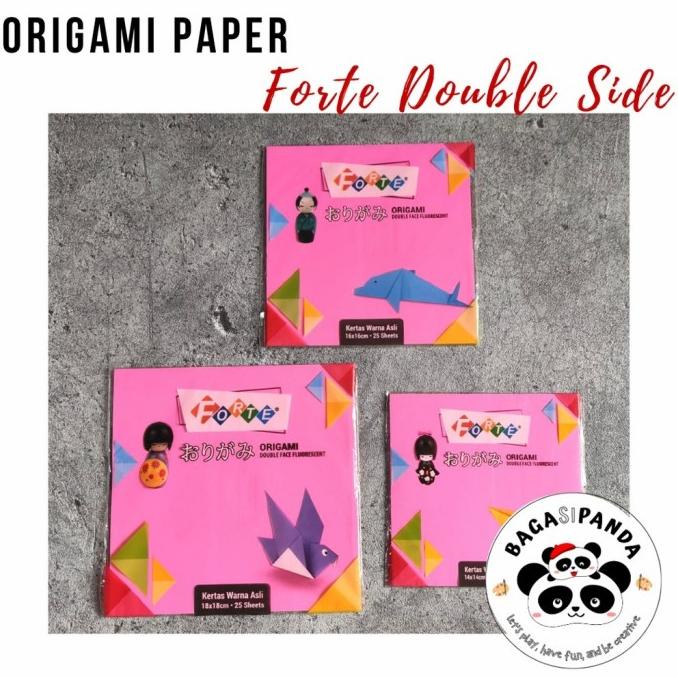 

Kertas Origami Double Sided / Kertas lipat dua sisi berwarna