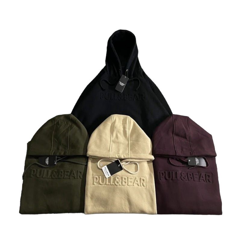 Jaket Hoodie Pull And Bear Pria - Wanita Ukuran M - L - XL - XXL