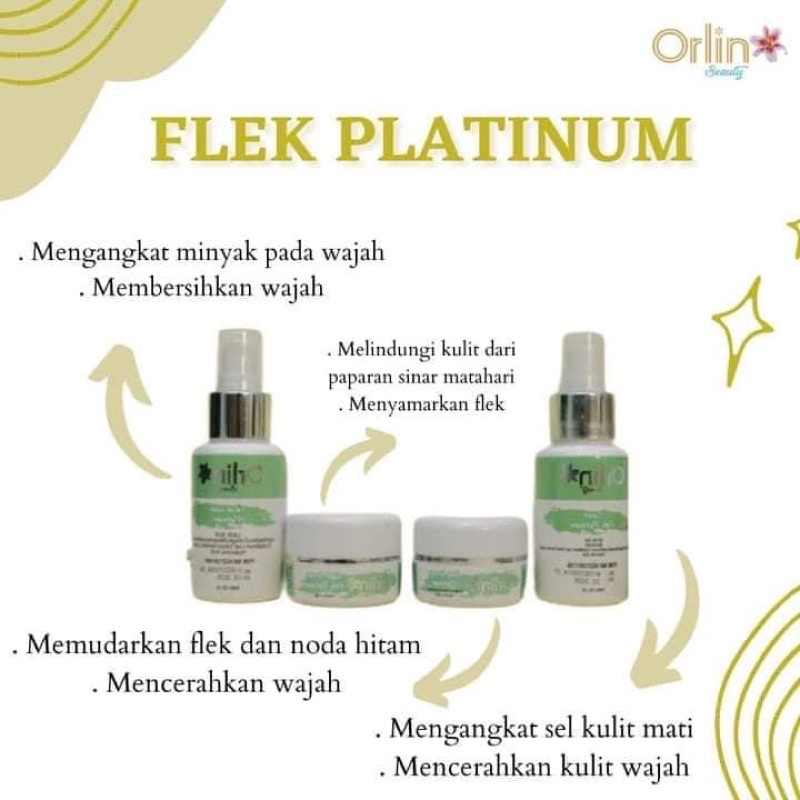 PAKET FLEK ORLIN / PAKET ORLIN/PAKET FLEK PLATINUM PENGHILANH FLEK hitam ( platinum ) BPOM Orlin bea