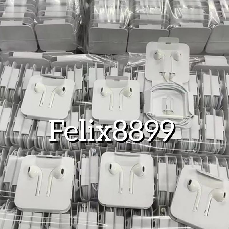 Headset Earphone 7 8 X Xr Xs Xs Max 11 12 13 14 ( Colok langsung connect)