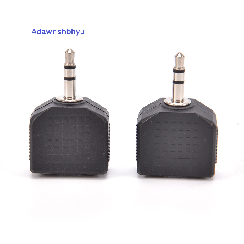 Adhyu 2PCS Audio 3.5mm Jack Male to Double AUX Female Headphone Y Splitter Adapte ID