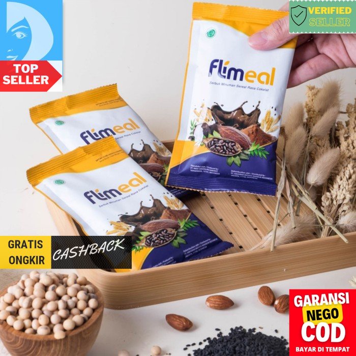 

Flimeal Minuman Sereal Diet Rendah Kalori Pengganti Makan Sachet - Ecer Coklat TDK33