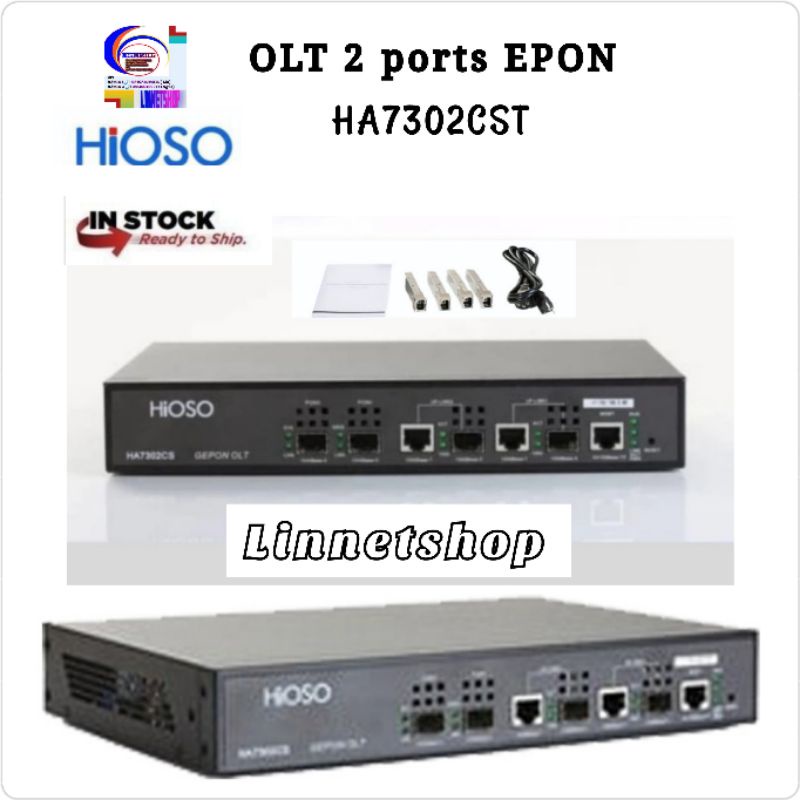 Hioso HA7302CST 2 PORT EPON OLT SFP PX20++9db FTTH ISP