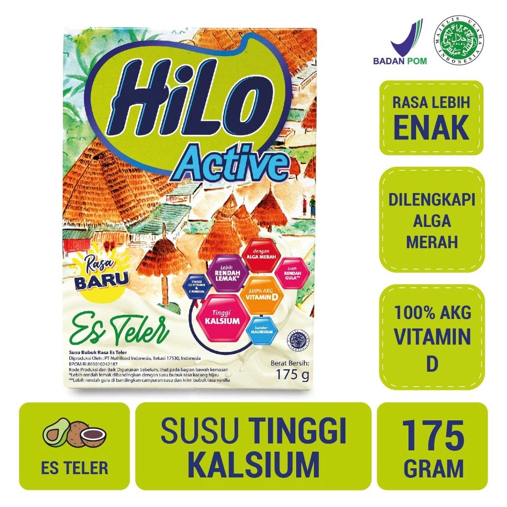 Susu Hilo Active  Es Teler 175gr