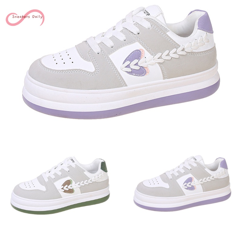 COD Sneakersdaily 1230  Sepatu Sneakers Tali Wanita Premium