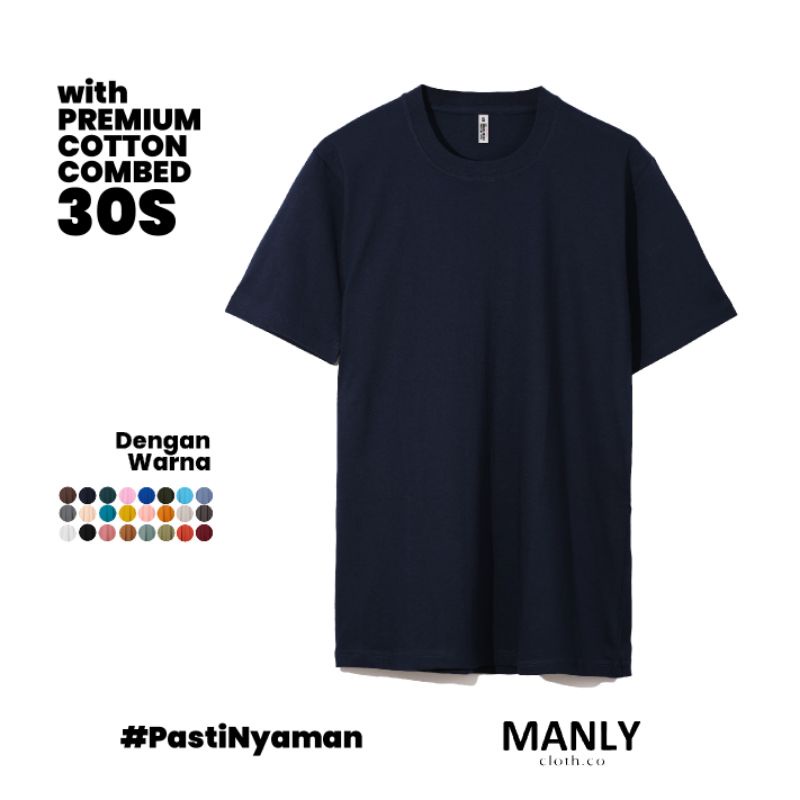 MANLY KAOS DONGKER POLOS PREMIUM COMBED 30S