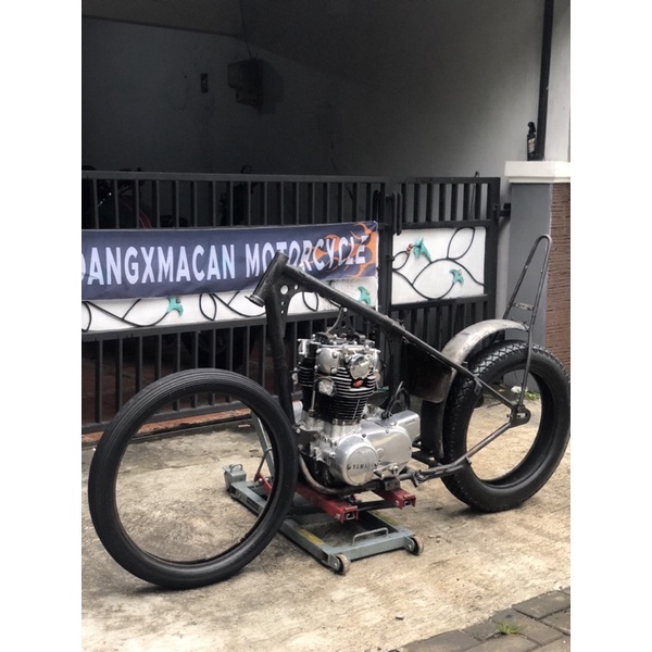 MESIN YAMAHA XS 650 2FO SET FRAME SKINNY CHOPPER