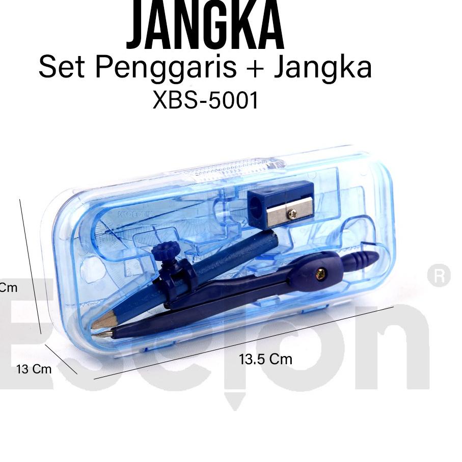 

テ Jangka+penggaris SET XBS-5001 / Jangka set づ