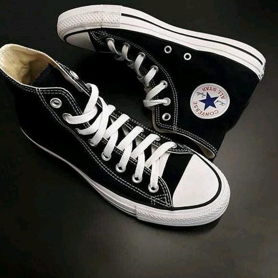 [KODE AHQN7] Sepatu Converse All Star Original 100% Import Sepatu Sekolah High Putih Hitam Pria Wani