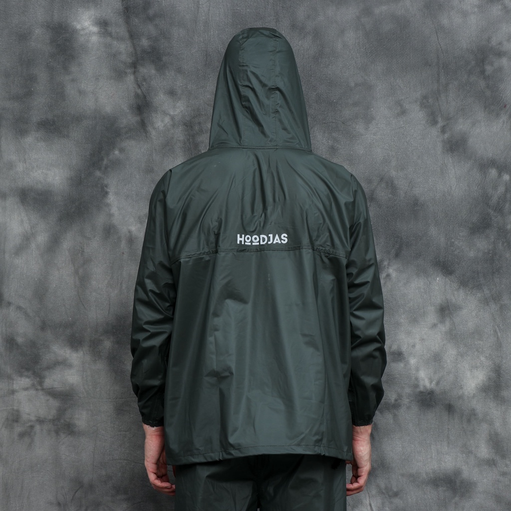 HOODJAS KANGAROO RAINCOAT Jas Hujan Saku Kangguru Pria Wanita Dewasa Anti Air Bahan PVC Waterproof