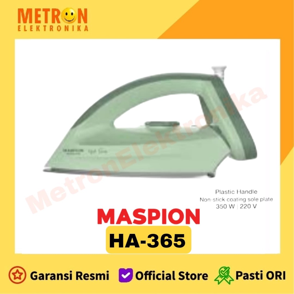 MASPION HA-365 DRY IRON / SETRIKA HIJAB SERIES HA 365 / HA365