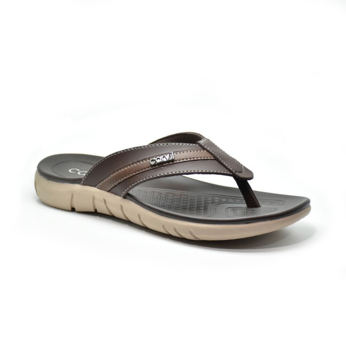 Carvil Luis 01 M Dk Brown Sandal Jepit Pria