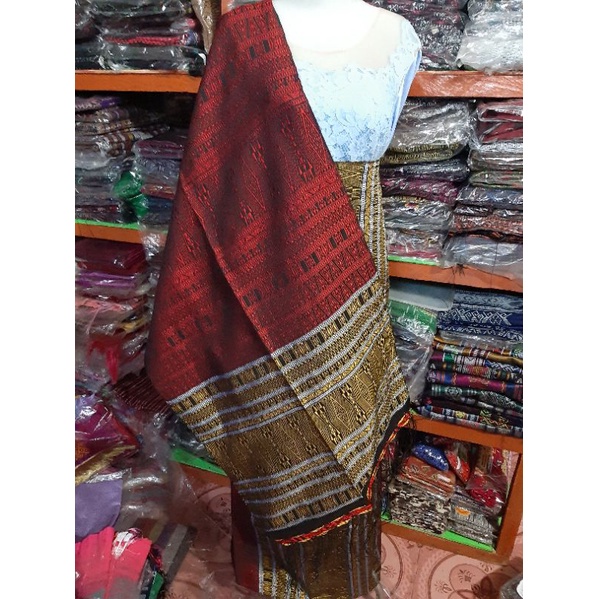 Songket Tumtuman Full Tanpa Sambungan Warna Favorite