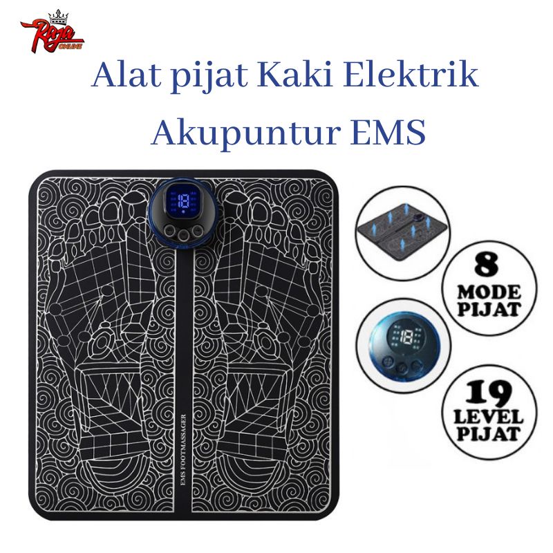 EMS8 - Karpet Refleksi Elektrik Alat Pijat Alas Kaki Akupuntur Recharge