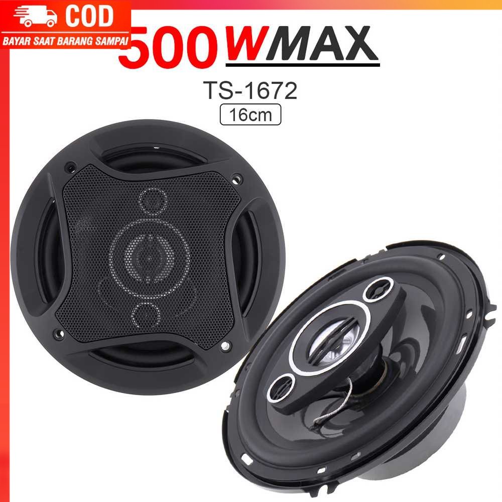 ( 100% BARANG ORI ) PCINENER Speaker Subwoofer Mobil 6 Inch Hi Fi 500 W 2PCS - TS-1672