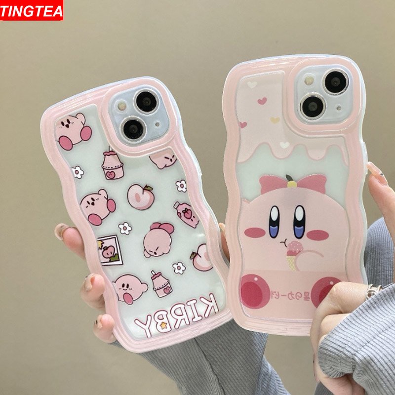 Kartun OPPO A17 A16 A57 2022 A77S A77 A16K A15 A54 A53 A12 A5S A7 A3S A11k A31 A52 A92 A94 A93 A37 F9 A1K A76 Bintang Lucu Motif Kabi Pink Silicone Case