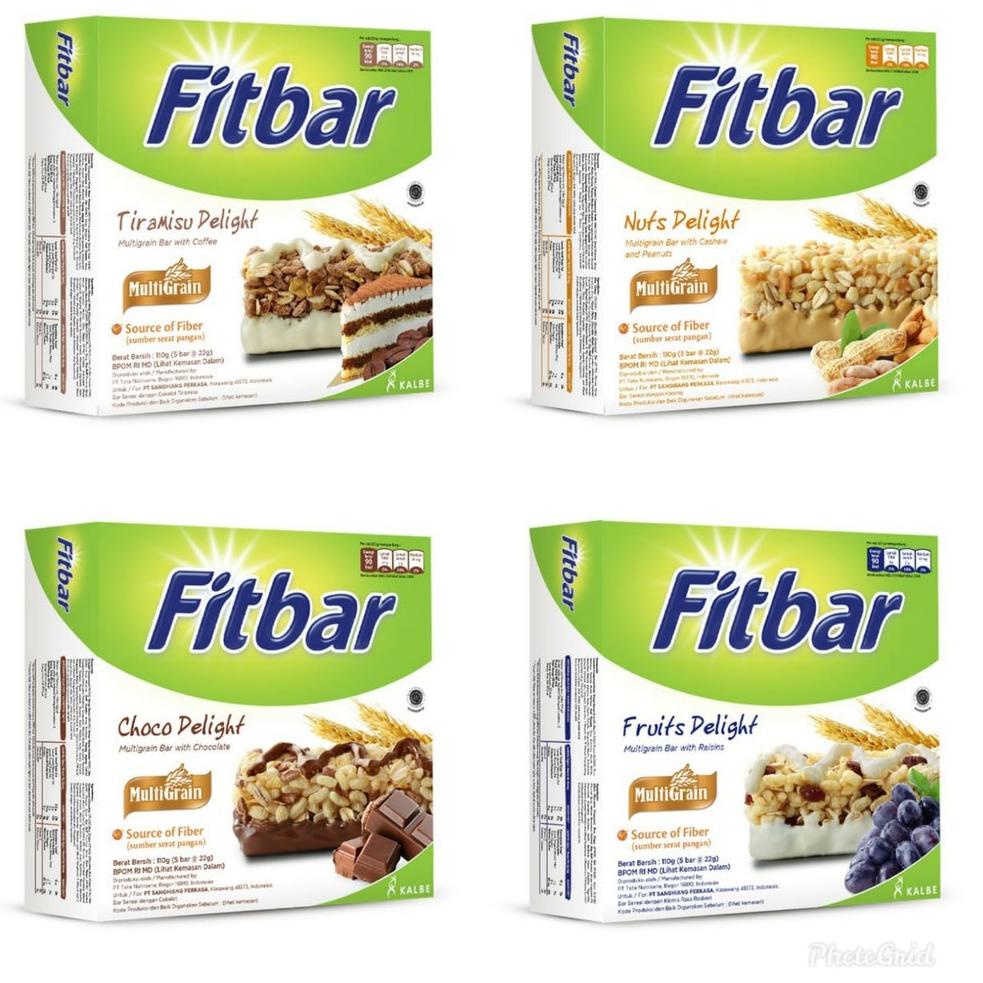 

←Ready Stock← FTV78 Fitbar Cemilan Instan Untuk Diet 1 box isi 5pcs x 22 gram 82 Best Produk