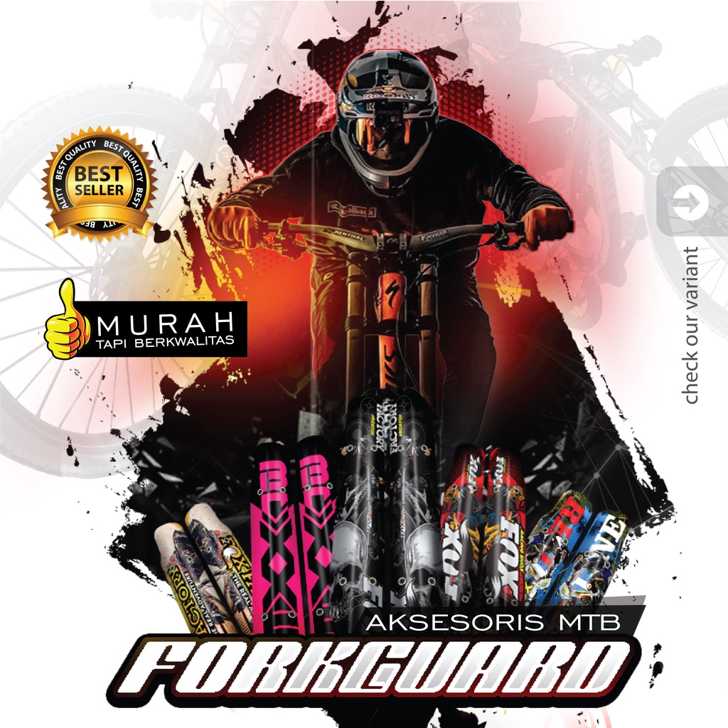 FORK GUARD SEPEDA / SPARE PART / AKSESS MTB / PELINDUNG SKOK DEPAN SEPEDA MTB *