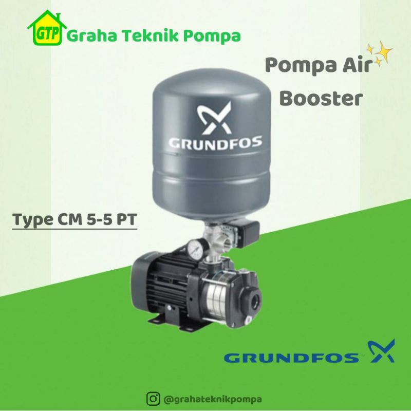 Jual Pompa Air Booster Grundfos Type Cm Pt Shopee Indonesia