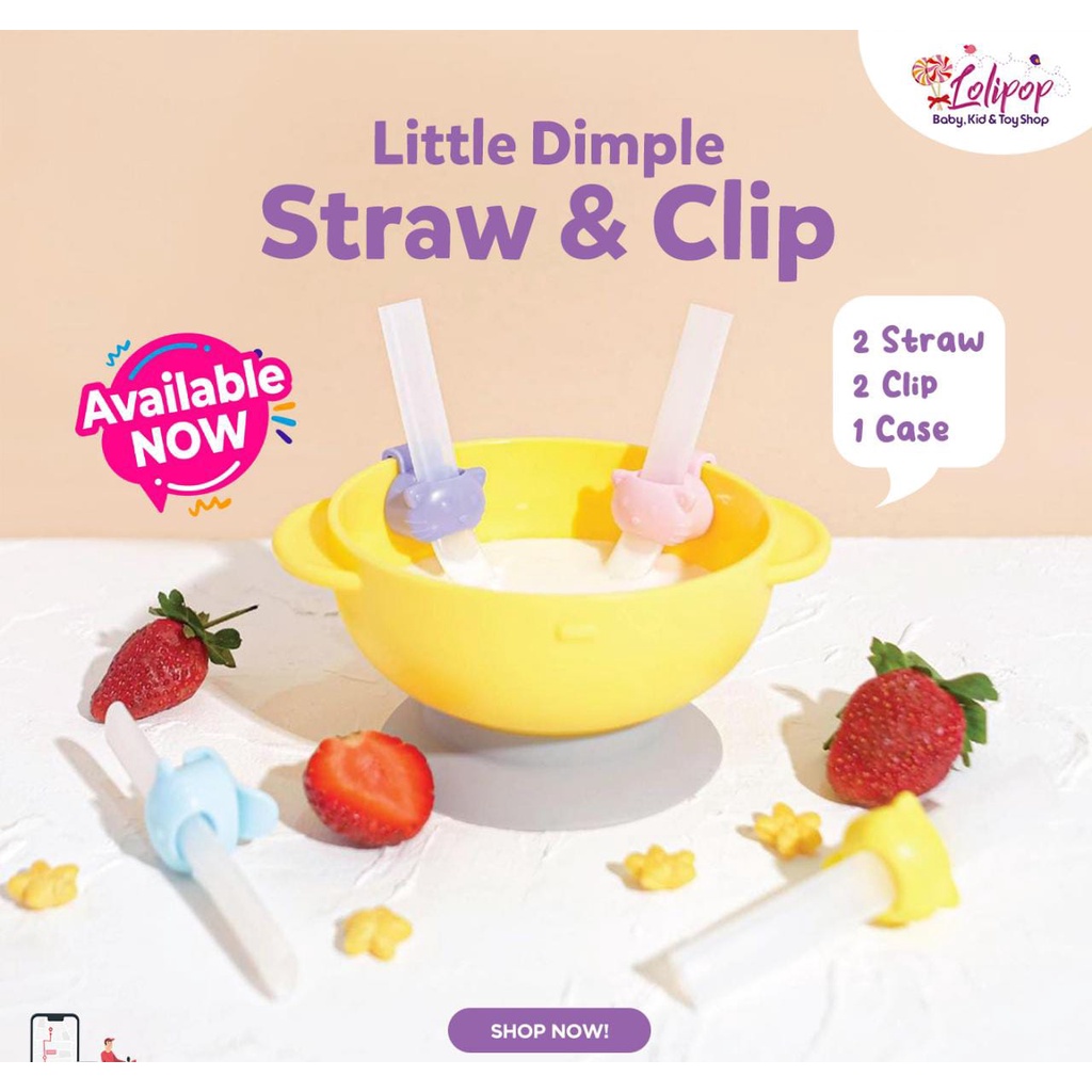 Little Dimple Straw and clip