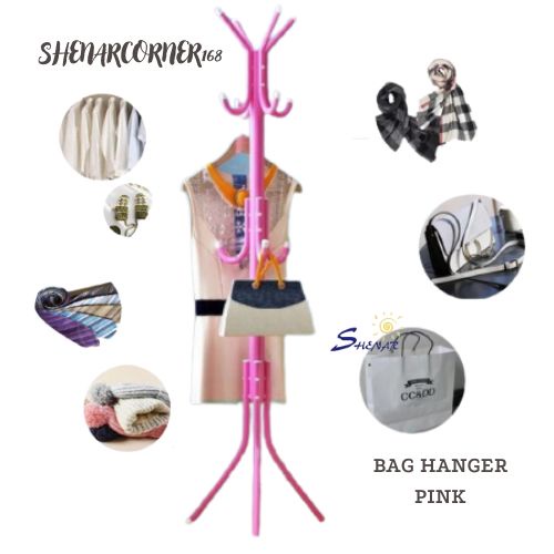 SHENAR GANTUNGAN TAS BAJU GANTUNGAN TOPI JAS JAKET / GANTUNGAN BAJU BERDIRI PORTABLE SERBAGUNA - BAG HANGER, SHENARCORNER168