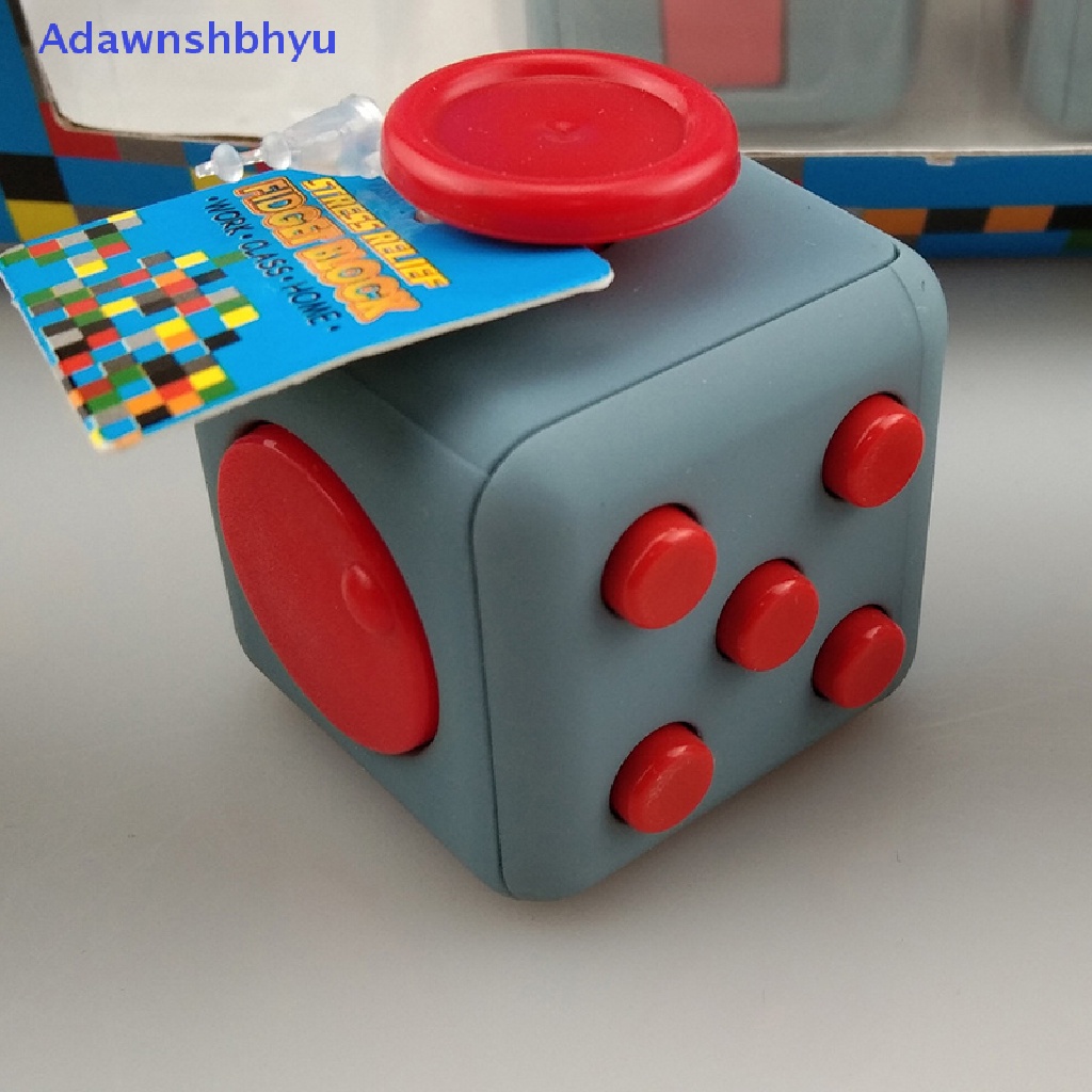 Adhyu Ralix Fidget Cube Mainan Kecemasan Penghilang Stress Fokus Perhatian Puzzle Kerja ID