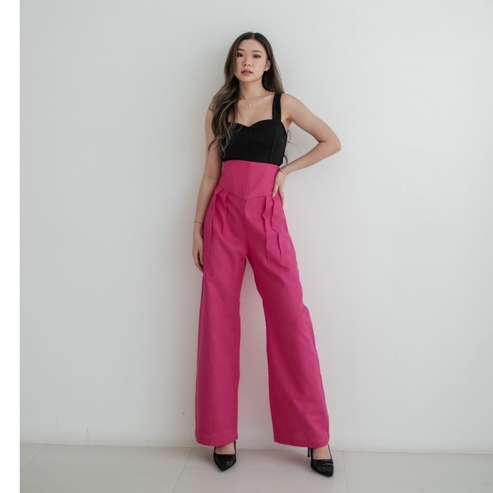 [TAVIA] LILOU HW CULLOTE / HIGHWAIST PANTS / CELANA KULOT WANITA / CELANA KERJA  WANITA/ CELANA BAHAN/ CELANA HIGHWAIST WANITA