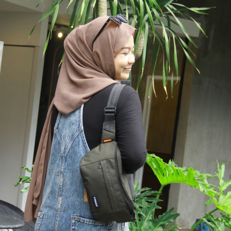 Waistbag pria wanita tas selempang Fansy Axelle