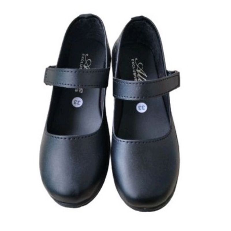 Sepatu Sekolah Hitam Pantofel Anak Sepatu Upacara / Sepatu Pantofel Anak / Sepatu Slip On Anak