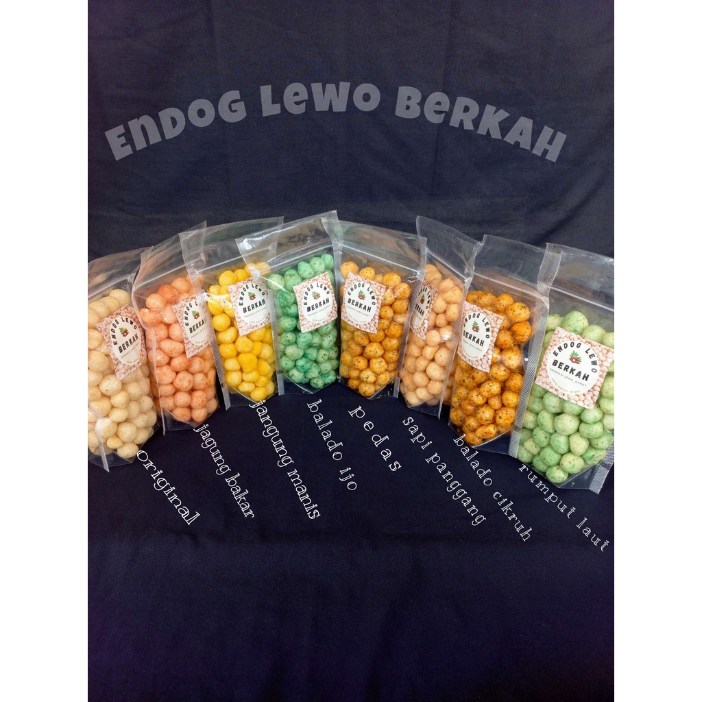 

Cimol kering / Endog lewo / Emplod lewo / Endog lewo berbagai varian rasa