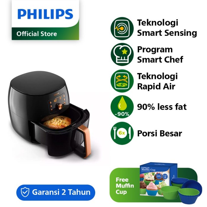 PHILIPS Premium Air Fryer HD9860/90 XXL Airfryer HD9860 HD 9860