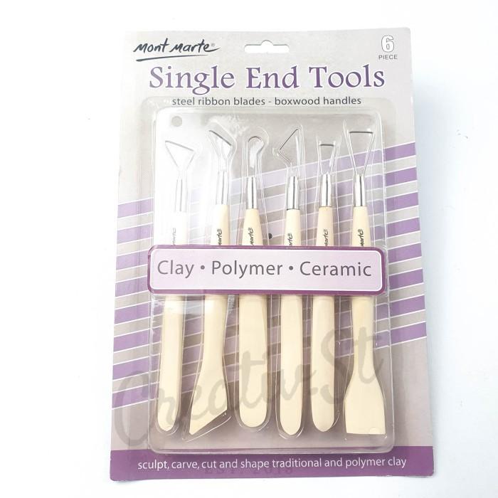 

Mont Marte Alat Pahat Clay Modelling Sculpting Tools Single End Potter 001