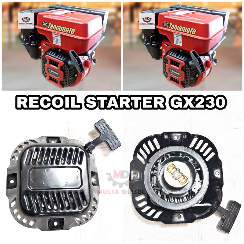 Recoil Starter Kap Alit Engkol Starter GX225 GX230 GX230 GX200 YMT225 YAMAMOTO GOLD
