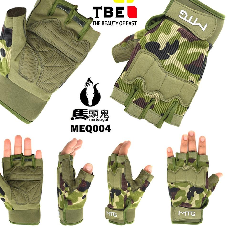 Sarung Tangan Motor Kulit 6016B Pendek Half Finger Gloves ◦ PKB.11De22ᴶ