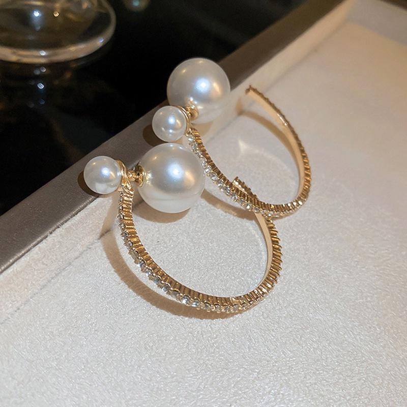 New Arrival Stud Earrings Fashion Logam Bulat Wanita Klasik Lingkaran Besar Sederhana Trendi Perempuan Trendi Perhiasan