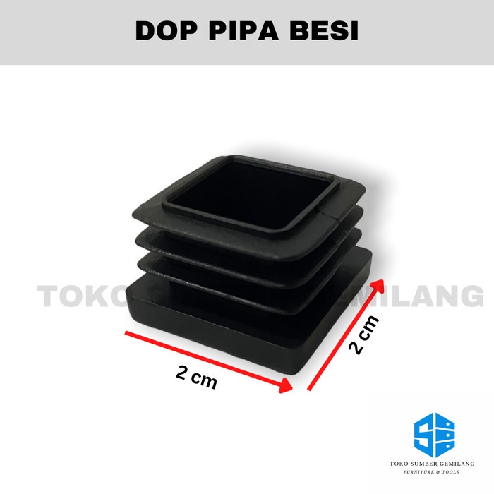 Alas Kaki Meja / Dop Pipa Besi / Alas Kaki Kursi / Dop 20 mm x 20 mm