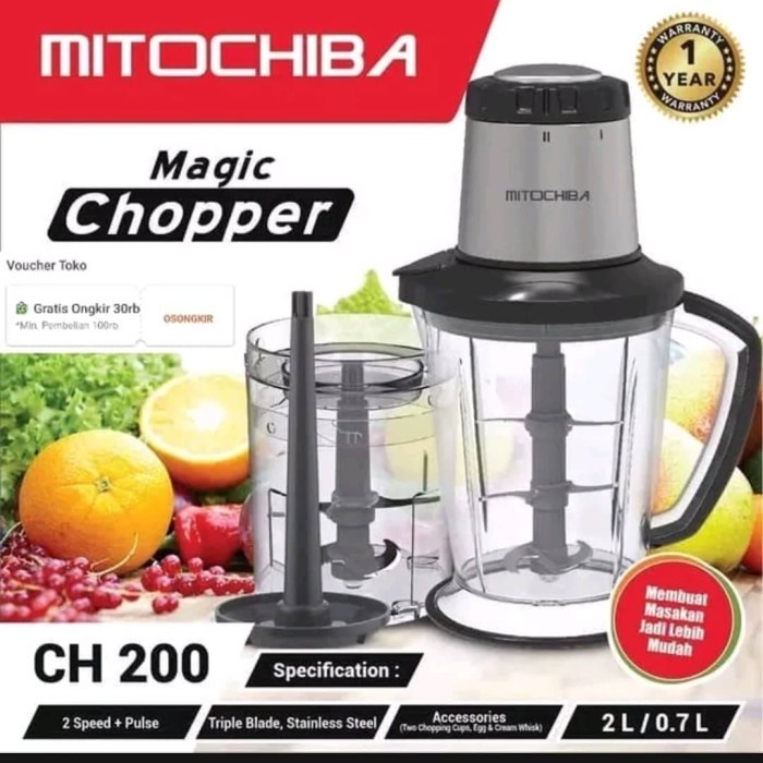 mitochiba blender chopper ch200