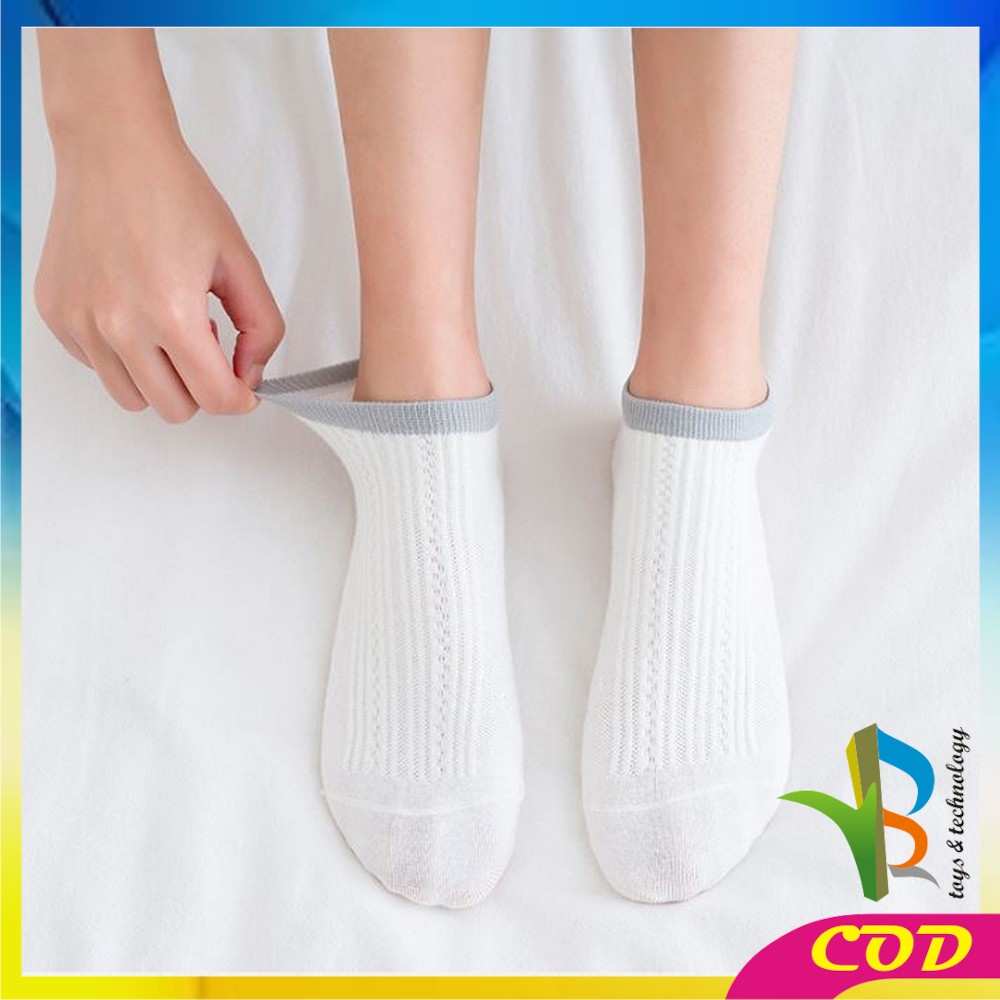 RB-P281 Kaos Kaki Wanita Motif Rajut Pattern / Kaus Kaki Pendek Motif Semata Kaki Import Murah Motif Polos