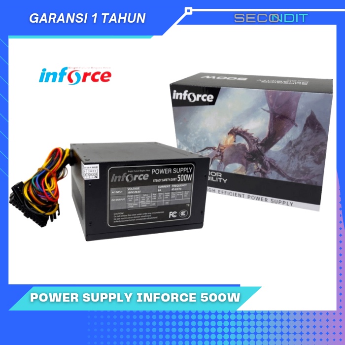 POWER SUPPLY INFORCE 500WATT PSU PC STANDART