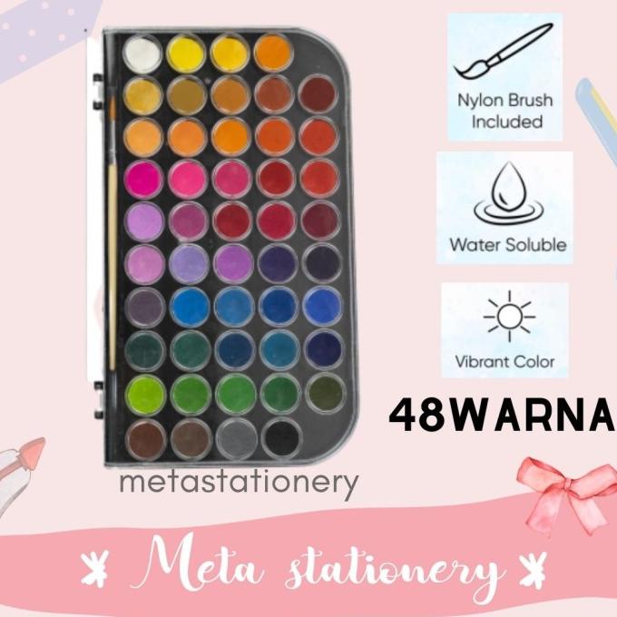 

PROMO CAT AIR / WATERCOLOR PALLETE JOYKO 48 WARNA WC-3-48 BERKUALITAS