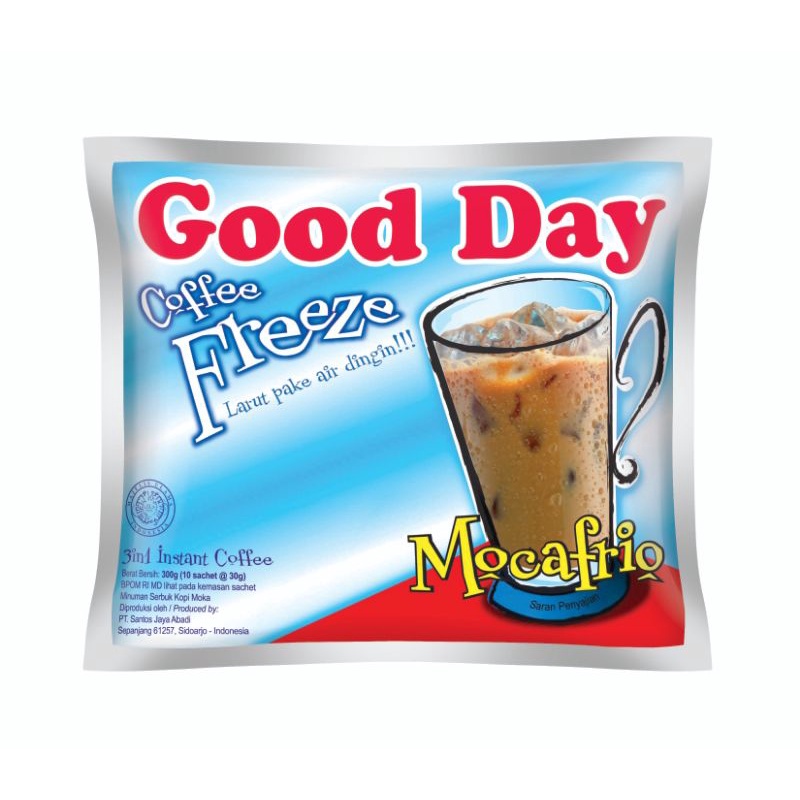 

Good Day Freeze Mocafrio 30gr X 10sachet (1Renteng)