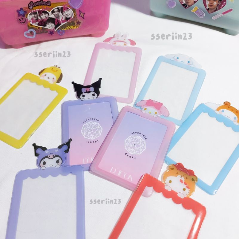 Sanrio Kuromi Cinnamoroll Melody Hello Kity Pochacco, PC Photocard Holder / Cahol Card Holder / Bus 