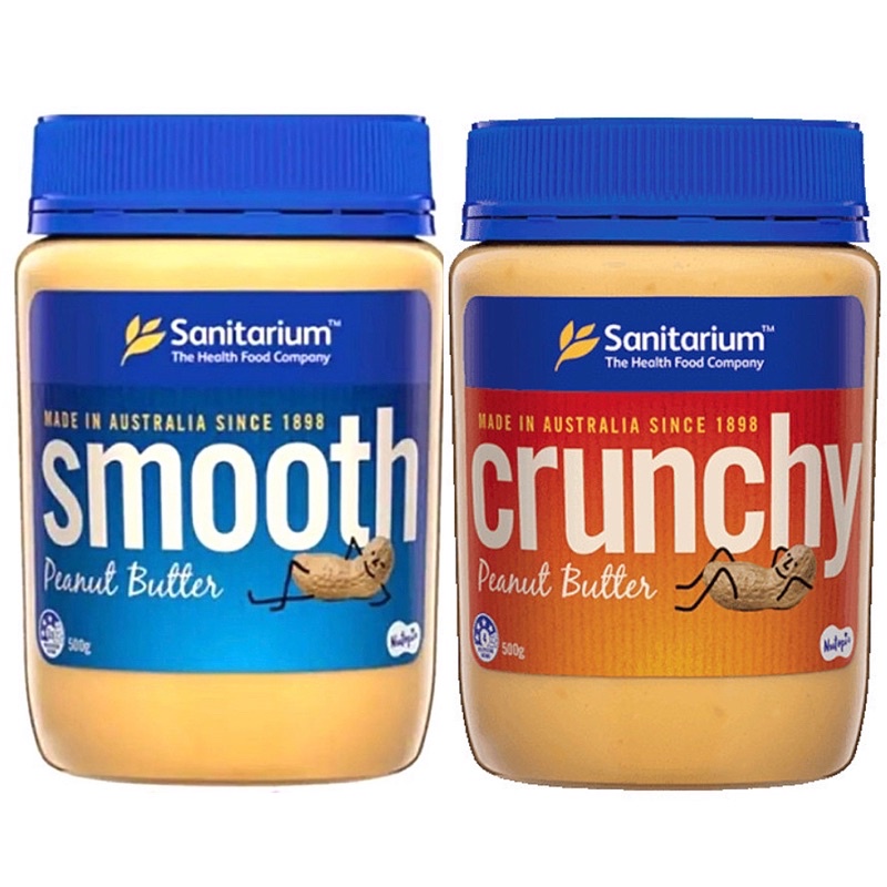 

Sanitarium Crunchy Peanut Butter 375gr / Sanitarium Smooth Peanut Butter 375gr / Sanitarium / Crunchy / Smooth / Peanut / Butter / 375gr / Selai / Kacang / olesan / spread