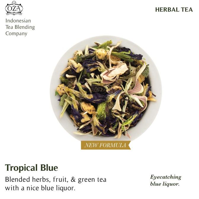 

[BISA COD] OZA Tea - Tropical Blue | Herbal Tea | 40 gram (20 cups)