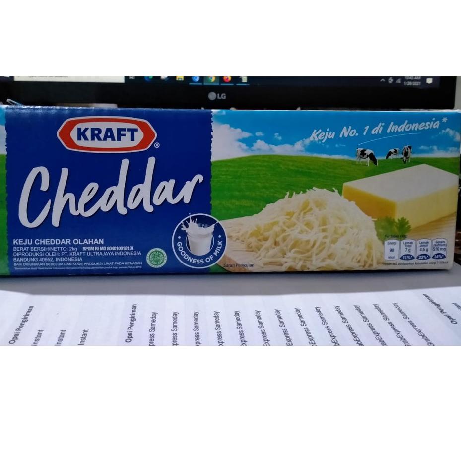 

SALE✅Keju Cheddar Kraft 2kg|KD7