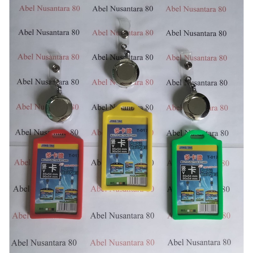 

Paket Casing ID Card T017 Karet 2 Sisi dengan Yoyo ID Card Chrome Silver